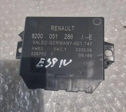 Renault Espace - Grand espace IV Parking PDC control unit/module 8200051286 220702 601747