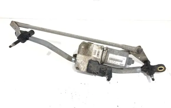 Front wiper linkage and motor