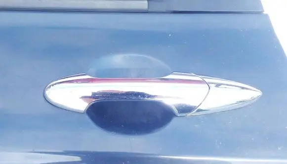 Honda FR-V Front door exterior handle pilka