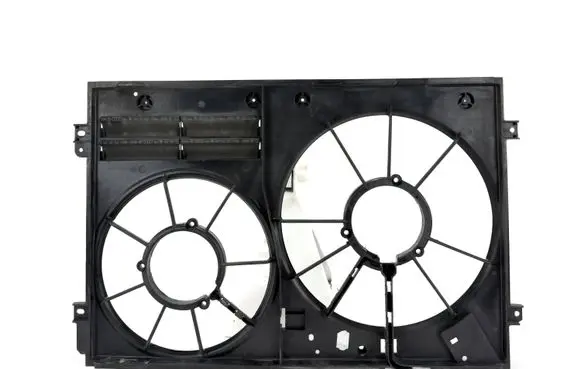 Skoda Superb B6 (3T) Radiator cooling fan shroud 1K0121207BC 1K0121223