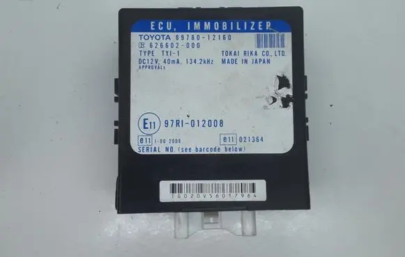 Toyota Corolla E120 E130 Immobilizer control unit/module 8978012160 97RI012008