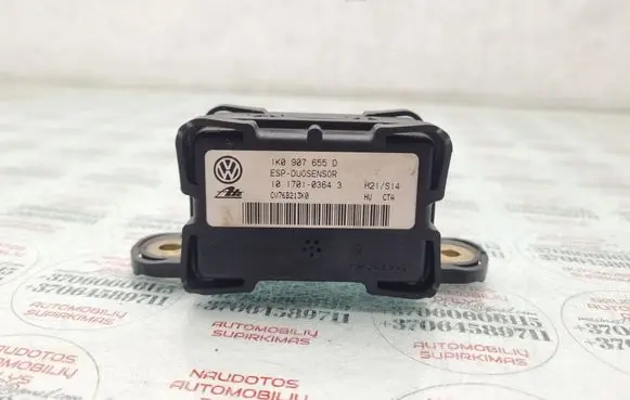 Skoda Octavia Mk2 (1Z) ESP acceleration yaw rate sensor 1K0907655D