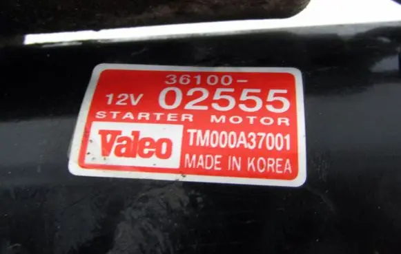 KIA Picanto Starter motor 3610002555