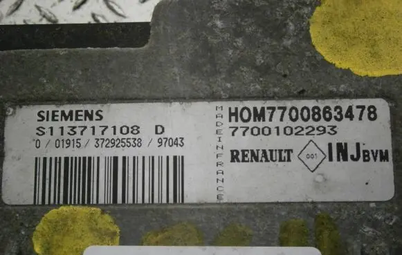Renault Laguna I Engine control unit/module ECU 7700102293