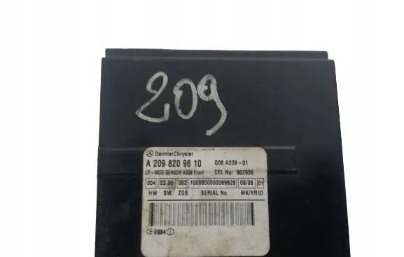 Mercedes-Benz CLK A208 C208 Alarm control unit/module A2098209610