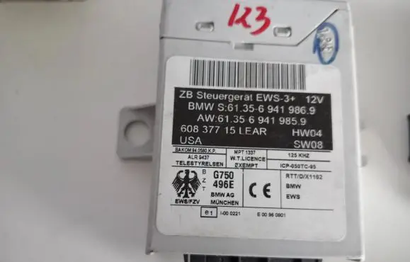 BMW 7 E65 E66 Engine ECU kit and lock set 6941986