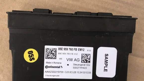 Audi A6 etron 85E Seat control module 85E959760FB