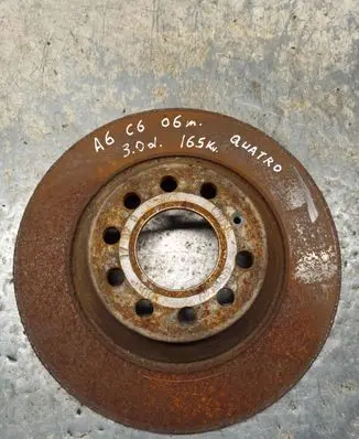 Audi A6 S6 C6 4F Rear brake disc