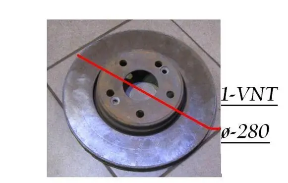Renault Laguna I Front brake disc