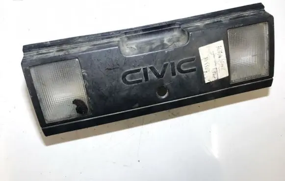 Honda Civic III Trunk door license plate light bar 