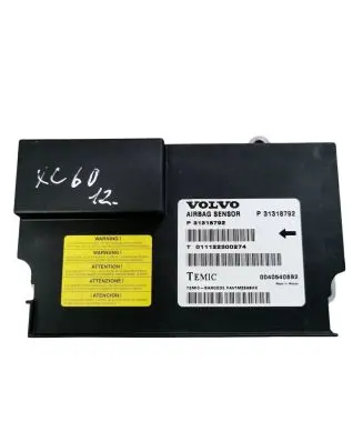 Volvo XC60 Airbag control unit/module 31318792 00405408B2 011122300274