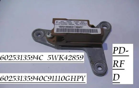 Renault Espace III Airbag deployment crash/impact sensor 6025313594C 5WK42859