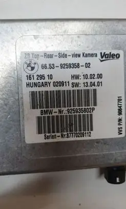 BMW 5 GT F07 Reversing camera 16129510 9259358
