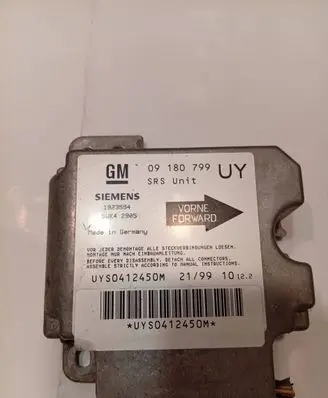 Opel Zafira A Airbag control unit/module 09180799 1923594 UYS0412450M