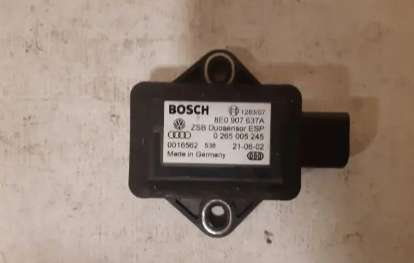 Audi A8 S8 D3 4E ESP acceleration yaw rate sensor 8E0907637A 0265005245 0016562