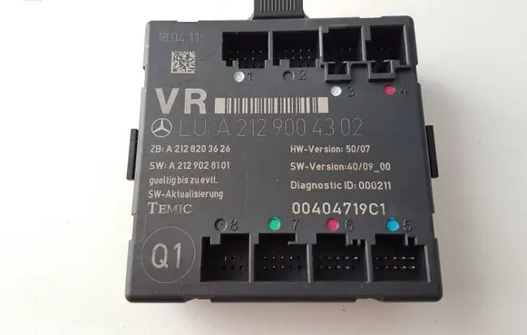 Mercedes-Benz GLK (X204) Door control unit/module A2129004302 A2128203626 A2129028101
