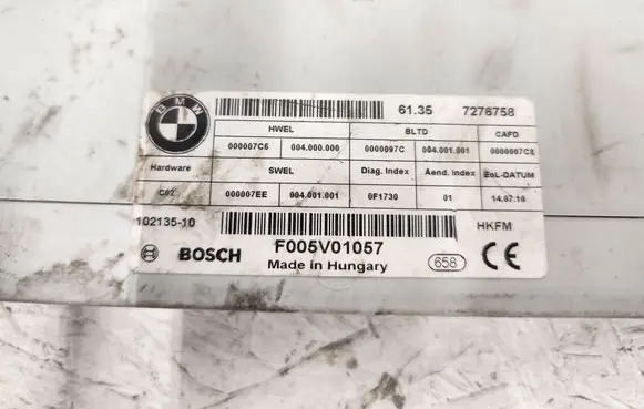 BMW 5 F10 F11 Tailgate/trunk control unit/module 7276758 10213510