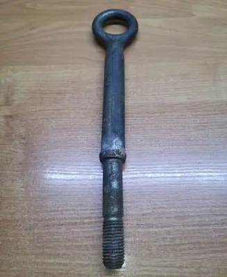 Towing hook eye