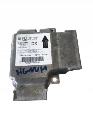 Opel Signum Airbag control unit/module 13170589
