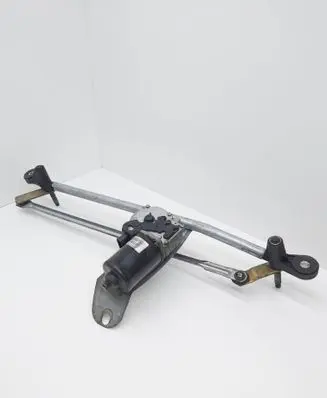Front wiper linkage and motor