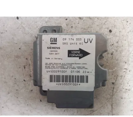 Opel Zafira A Airbag control unit/module 09174005 1923594 UVS0029100F