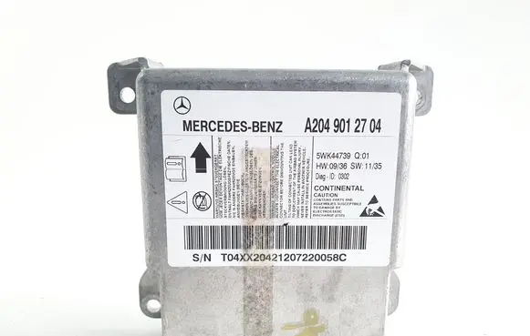 Mercedes-Benz C W204 Airbag control unit/module A2049012704 5WK44739