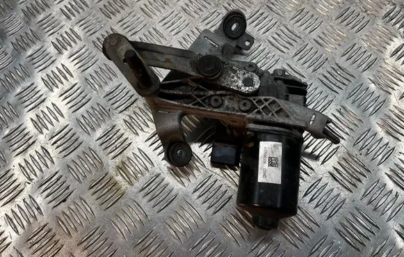 Front wiper linkage and motor