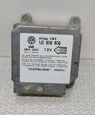 Volkswagen Golf IV Airbag control unit/module 1J0909609 5WK42800 43980301