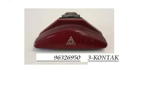 Citroen C5 Hazard light switch 96326950