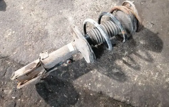 Front shock absorber with coil spring