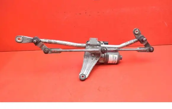 Front wiper linkage and motor
