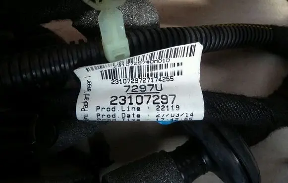 Opel Zafira C Wiring harness 23107297