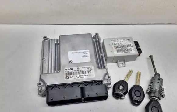 BMW X3 E83 Engine ECU kit and lock set 7803369 9127086 61359127086