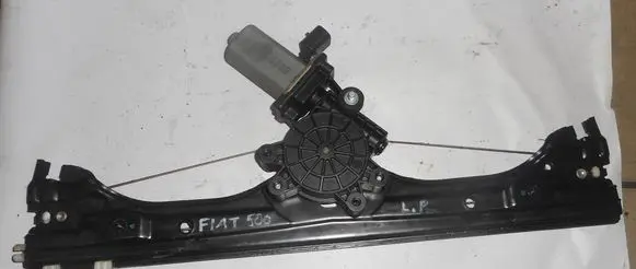 Fiat 500 Front door window regulator with motor 52089870