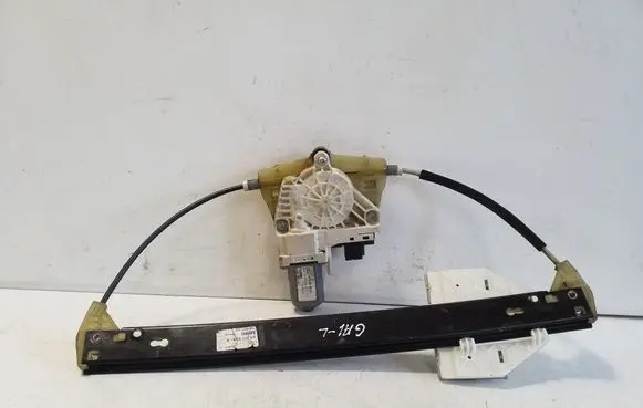 Rear door window regulator with motor