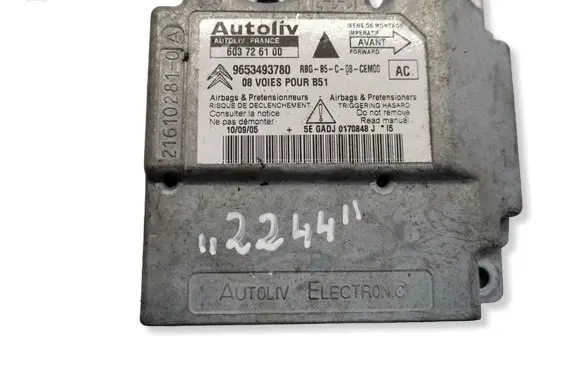 Citroen C4 Grand Picasso Airbag control unit/module 9653493780 603726100