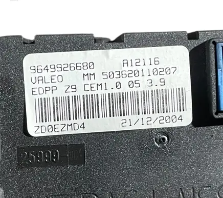 Peugeot 607 Door control unit/module 9649926680 ZD0EZMD4 25999