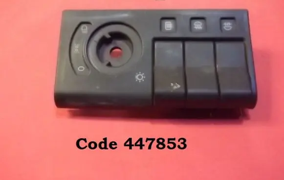 Fog light switch