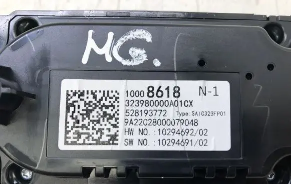 MG MG3 II Climate control unit 10008618