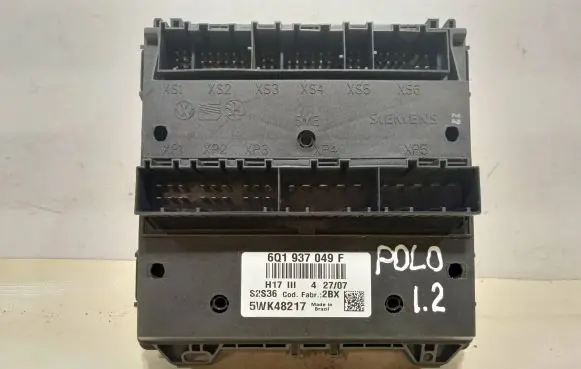 Skoda Roomster (5J) Engine ECU kit and lock set 6Q1937049F 5WK48217 S2S36