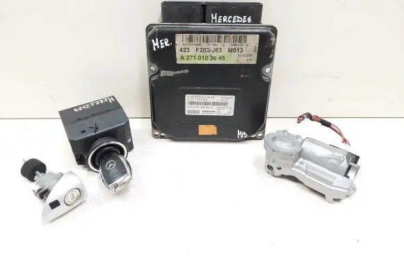 Mercedes-Benz CLC CL203 Engine ECU kit and lock set A2710103645 A2095453908 A0355457732