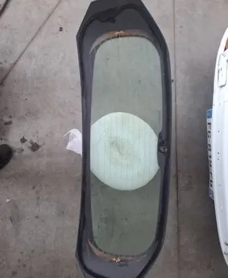 Peugeot 208 I Rear windscreen/windshield window 