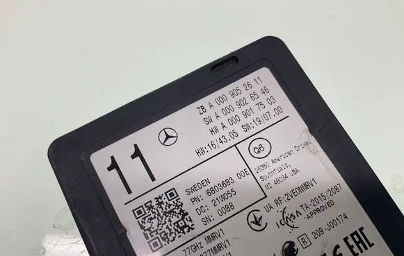Mercedes-Benz EQC Blind spot module A0009052611 A0009017503 A0009026546