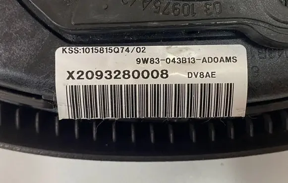 Jaguar XF X250 Steering wheel airbag 9W83043B13