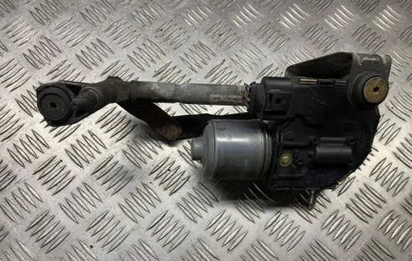 Volkswagen Touran I Front wiper linkage and motor 1T0955119C