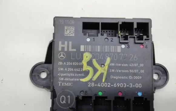 Mercedes-Benz GLK (X204) Door control unit/module A2048707726 A2048200592 A2044422432