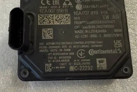 Volkswagen ID.3 Cruise control unit/module 1EA907550B 2021SG051 1EA907819