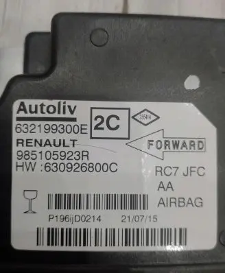 Renault Espace - Grand espace V Airbag control unit/module 985105923R