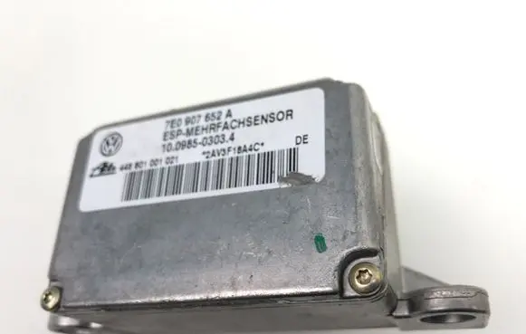 Volkswagen Touareg I ESP acceleration yaw rate sensor 7E0907652A 10098503034 448801001021