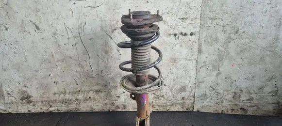 Front shock absorber with coil spring